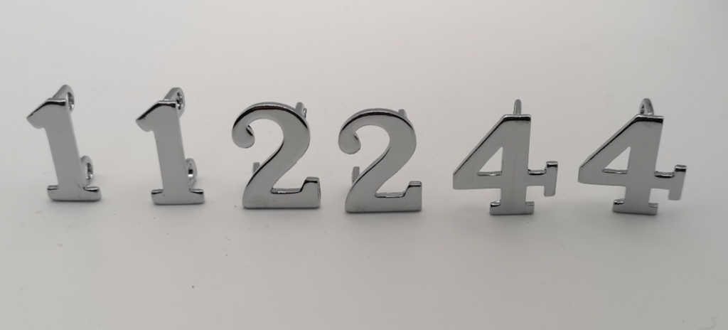 Shoulder & Collar Numbers 1  2  4 Pair Each