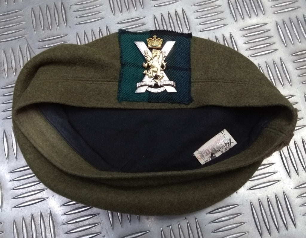Tam O`Shanter RRS "Royal Regiment of Scotland" With Insignia Badge no Pompom