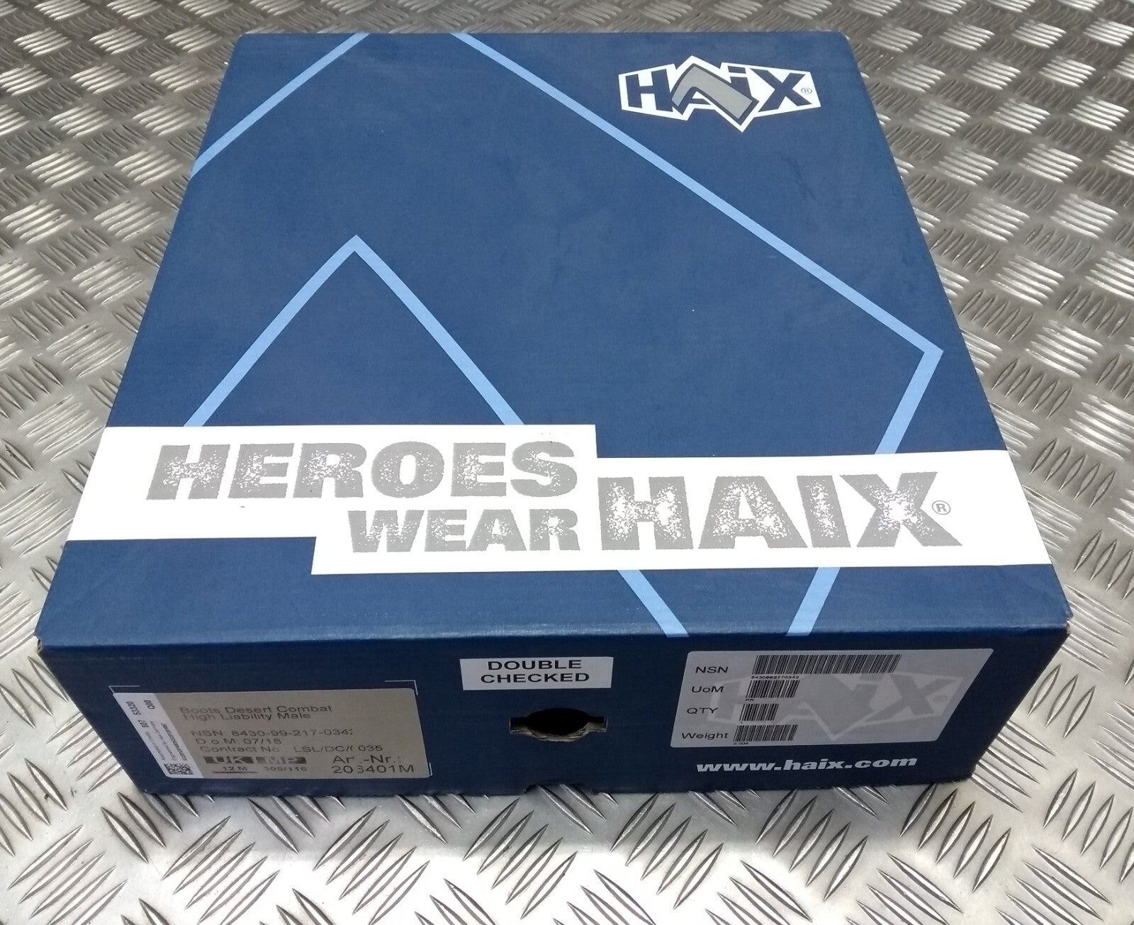 Haix Desert Boots Combat High Liability Full Army Spec Footwear UK 12M - NEW