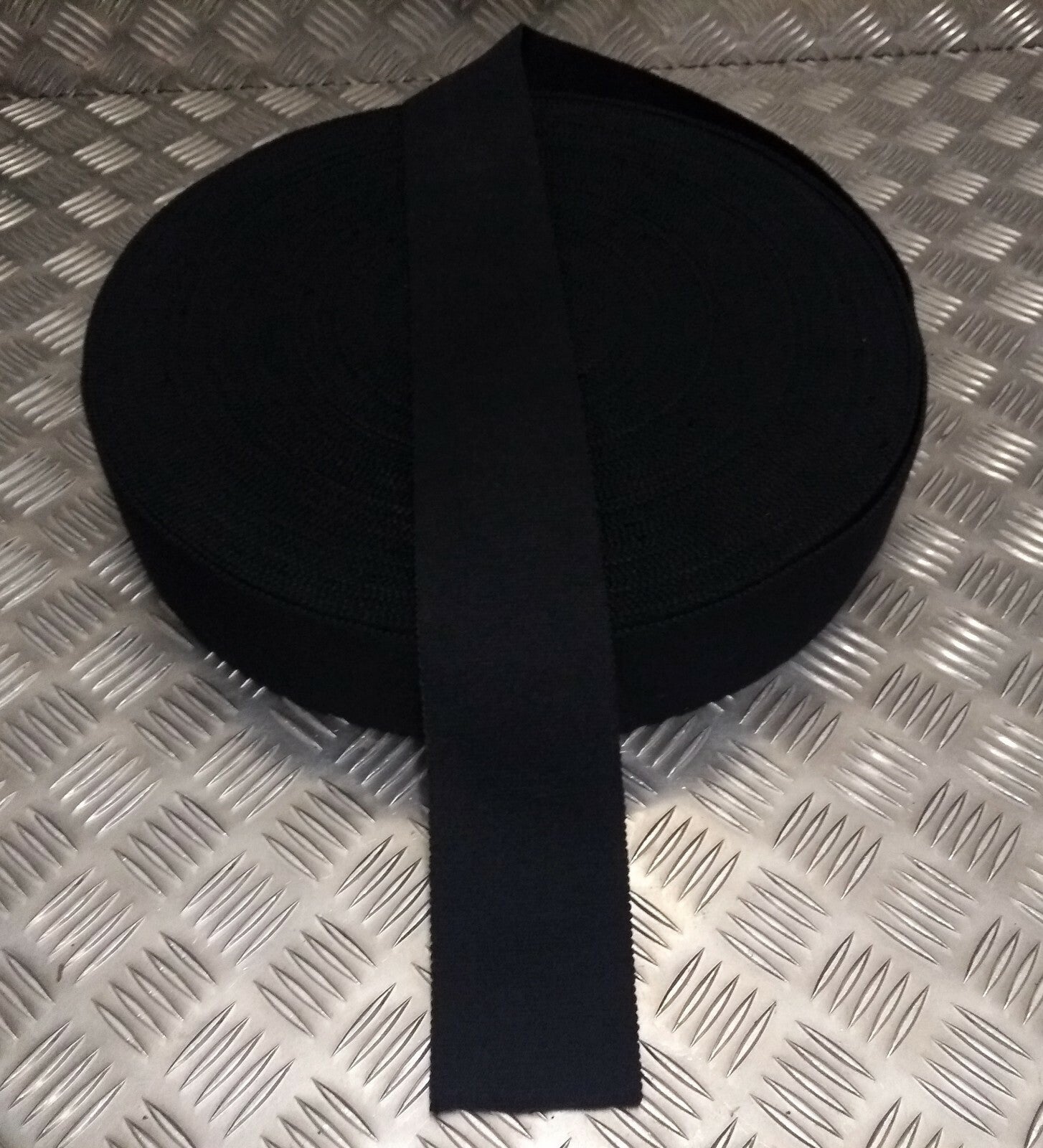 RTR Stable Belt Material Black British Made Hardwearing Army Mil-Spec Webbing