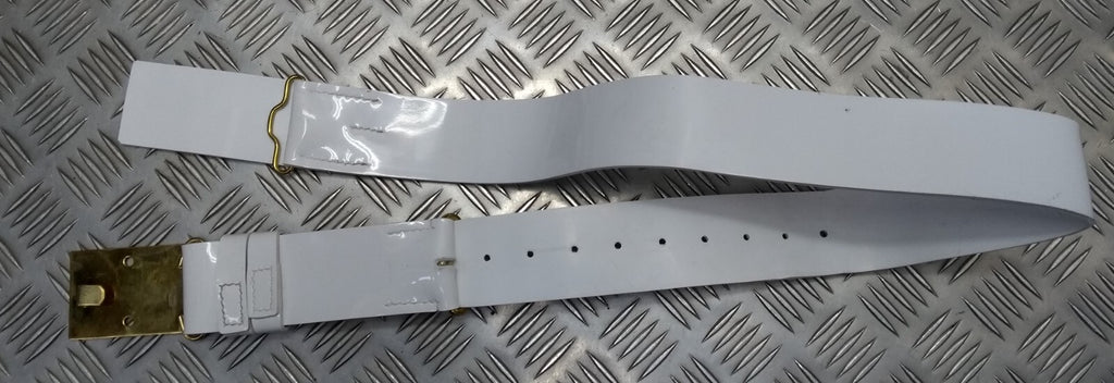 White Belt Parade & Ceremonial Issue No Plate Buckle Max 40"