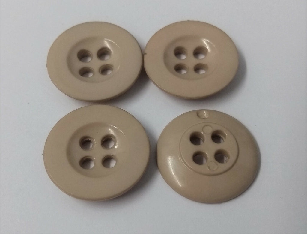 Genuine British Army Issue 4 Hole Standard Service Fawn Buttons X8 ASBT240