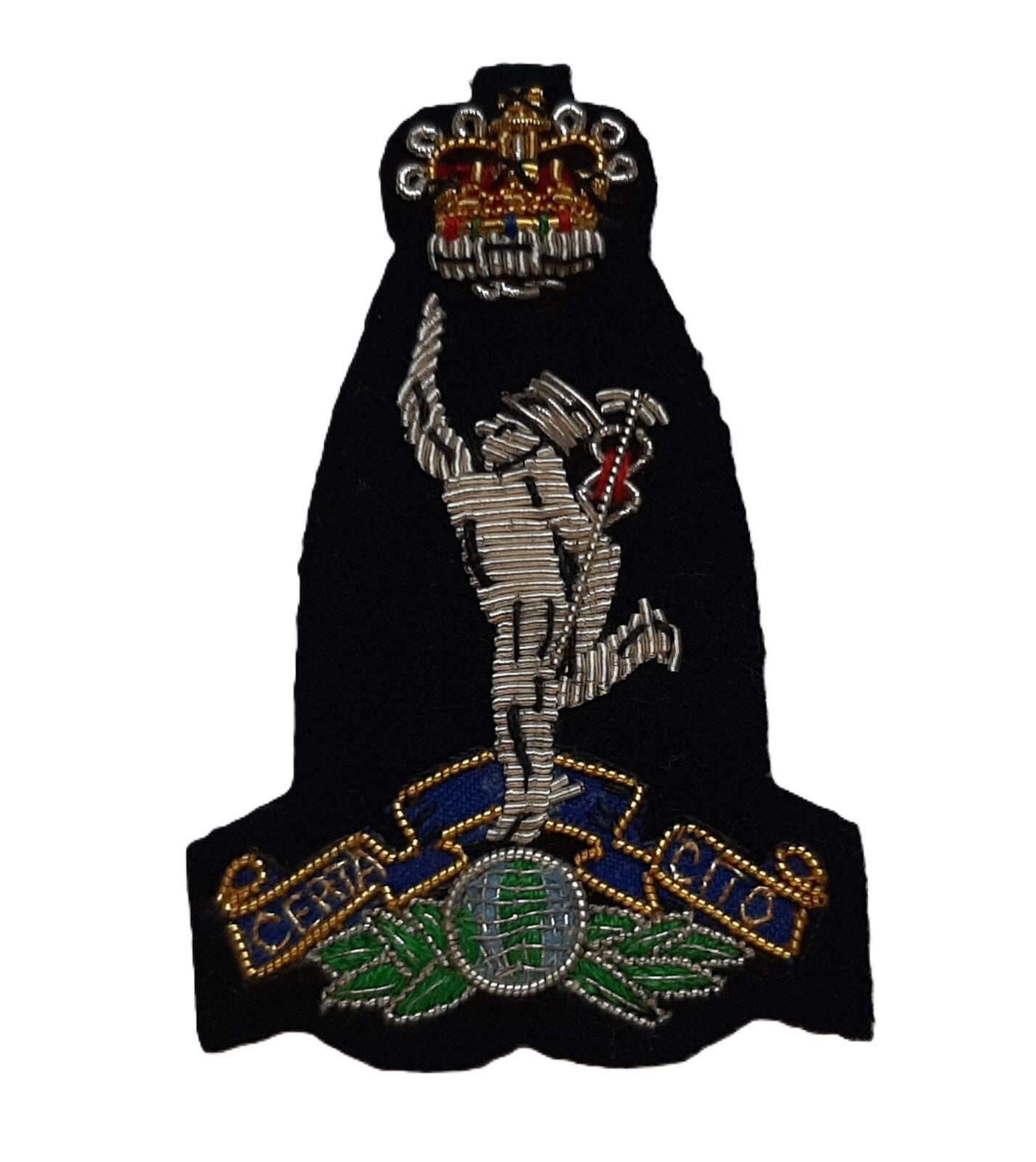 Signals Cap Badge British Army Wire Braided R Signals Insignia "Jimmy" Patch