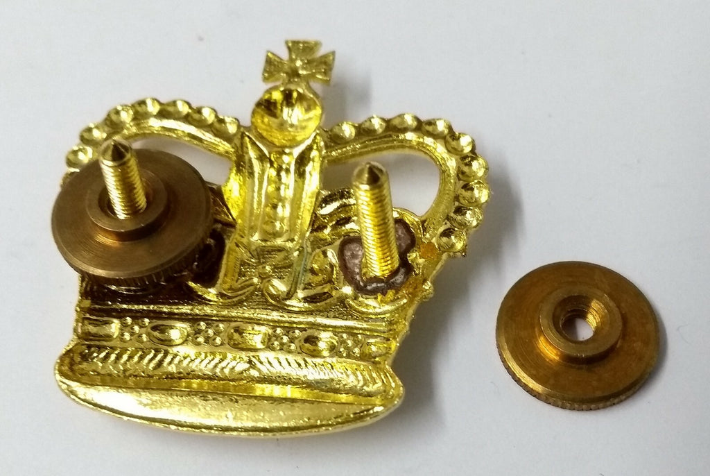 Genuine Vintage British St Edward Rank Crown With Screw Fittings