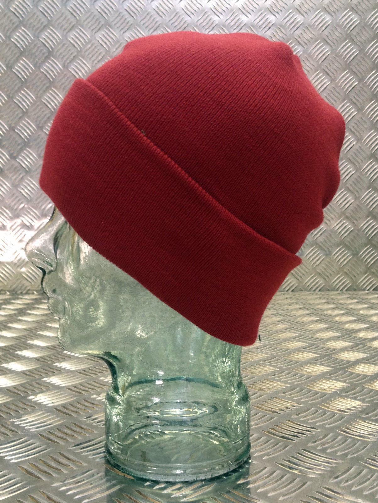 RED Tight Knit Beanie Hat / Watch Cap - One size - BRAND NEW