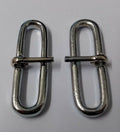Genuine British Issue 2" Chrome Parade Belt Sliders Adjusters X2 STD121