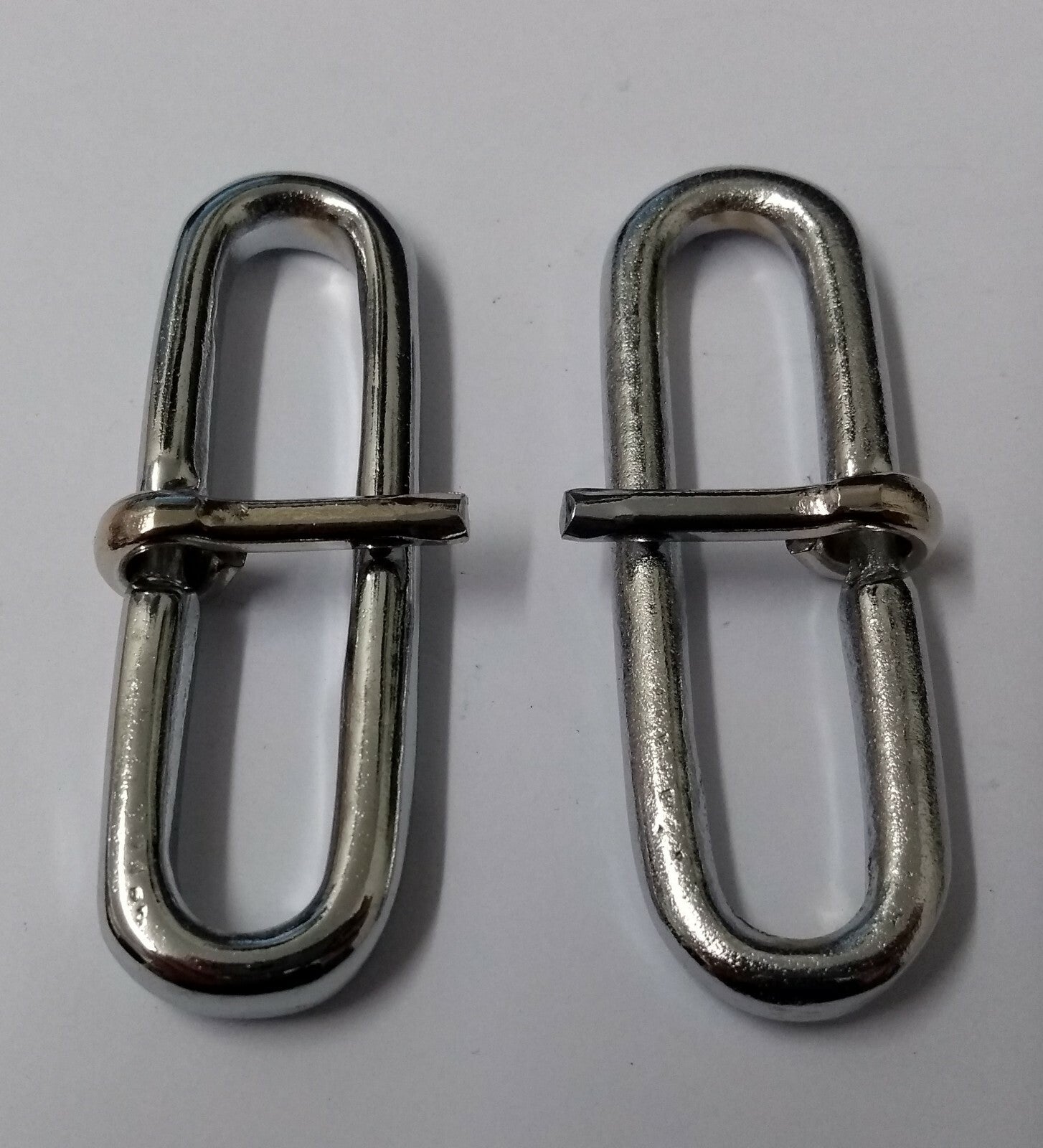 Genuine British Issue 2" Chrome Parade Belt Sliders Adjusters X2 STD121