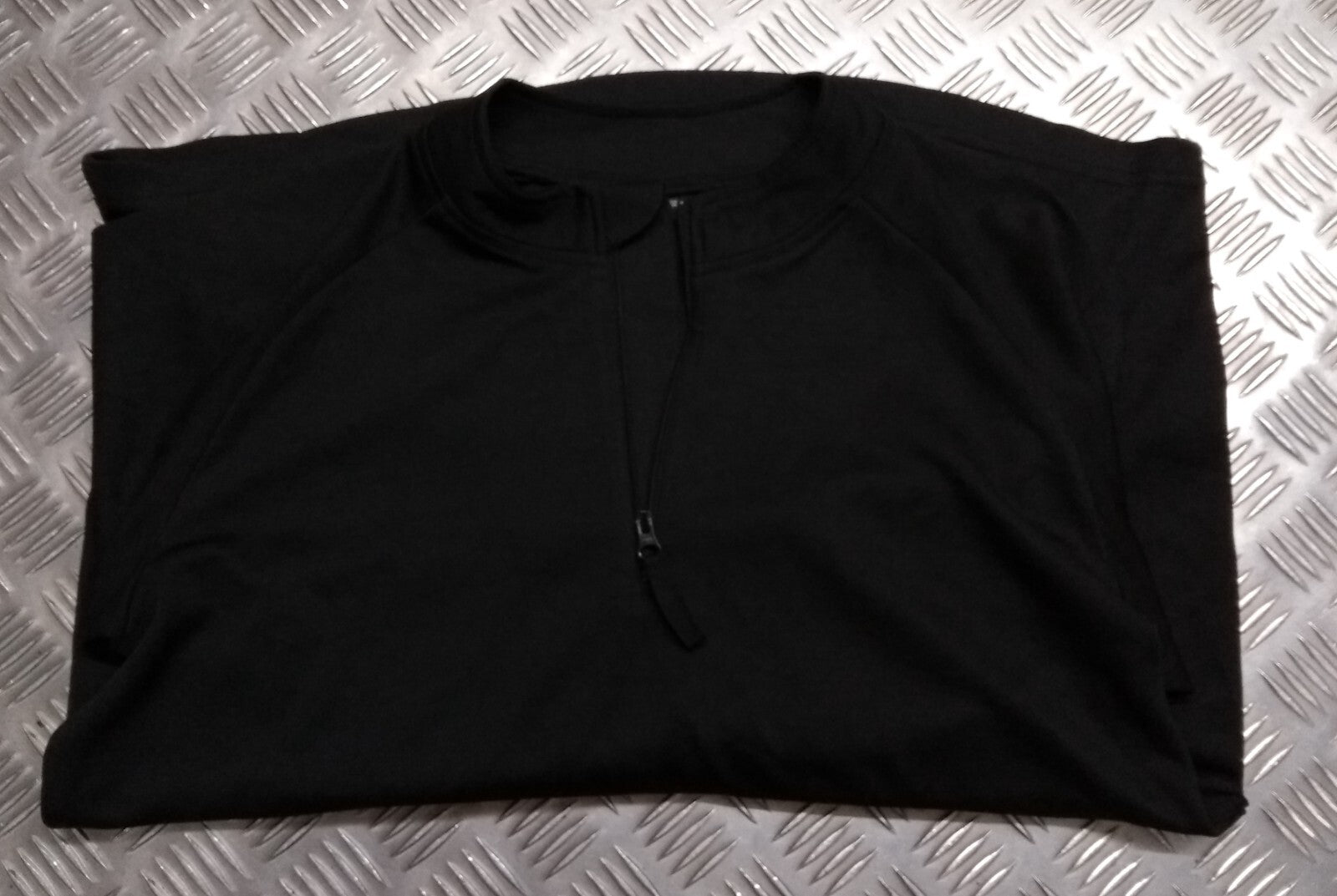 Black Technical Delta Stealth Self Wicking Technical Activewear Top Long Sleeve