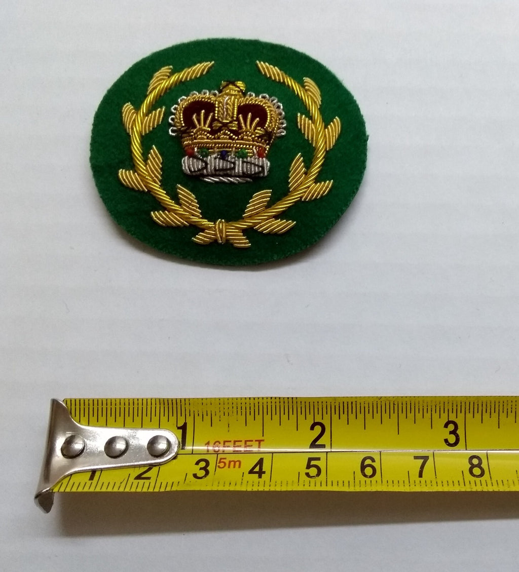 Mess Kit Badge RQMS Green British Hand Embroidered Insignia Arm Patch