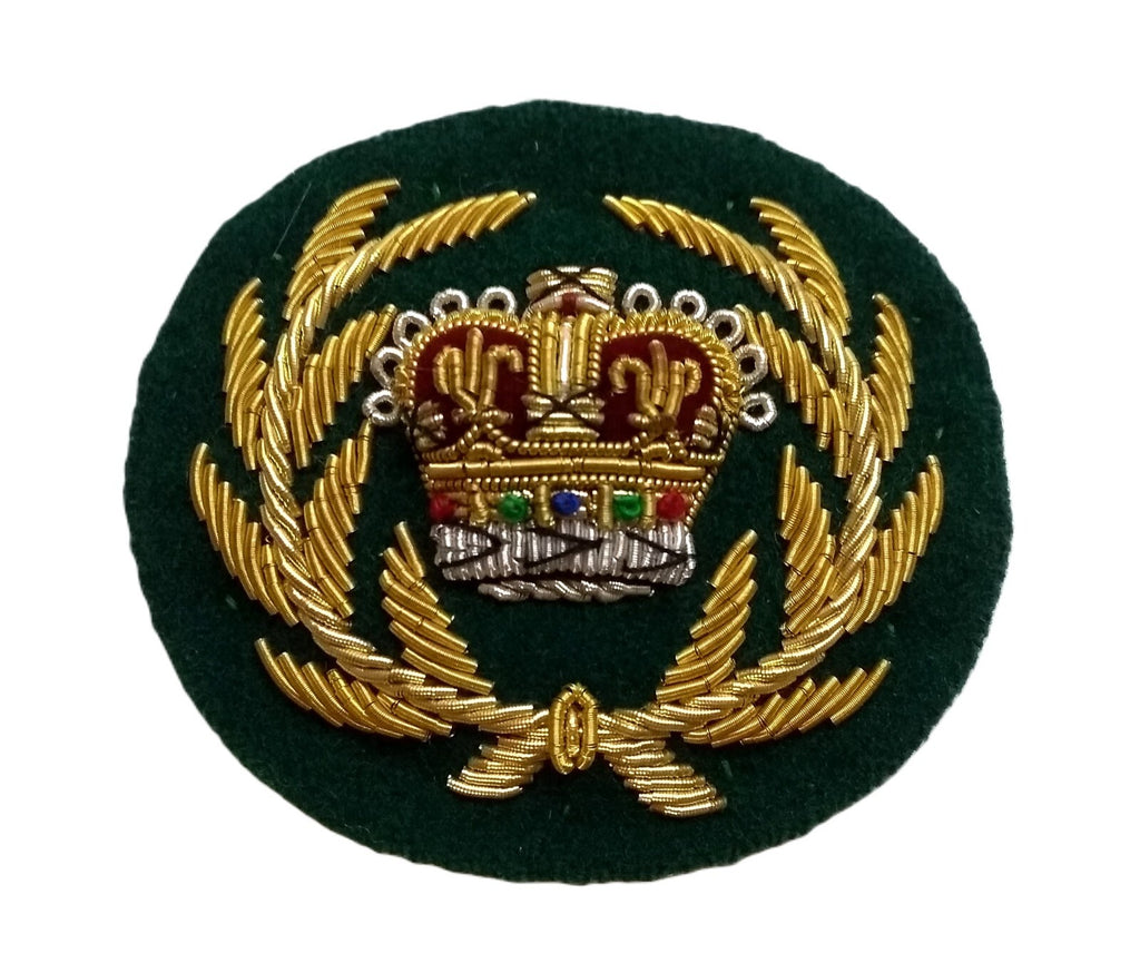 Mess Kit Badge RQMS Green British Hand Embroidered Insignia Arm Patch