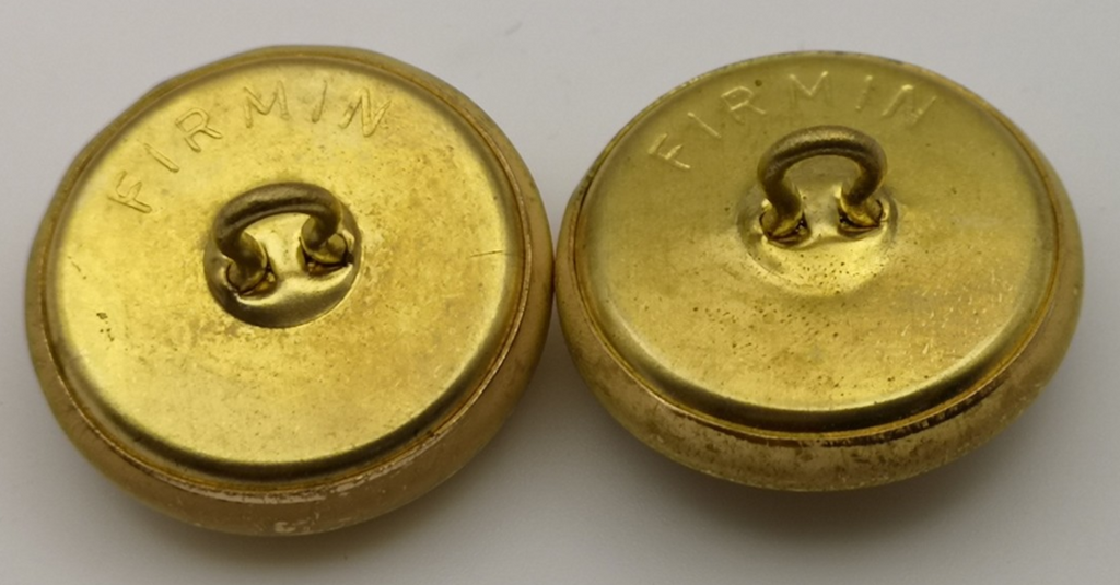 Royal Scots Dragoon Guards Offc. Frosted Ribbed Buttons RSDG 38L x2