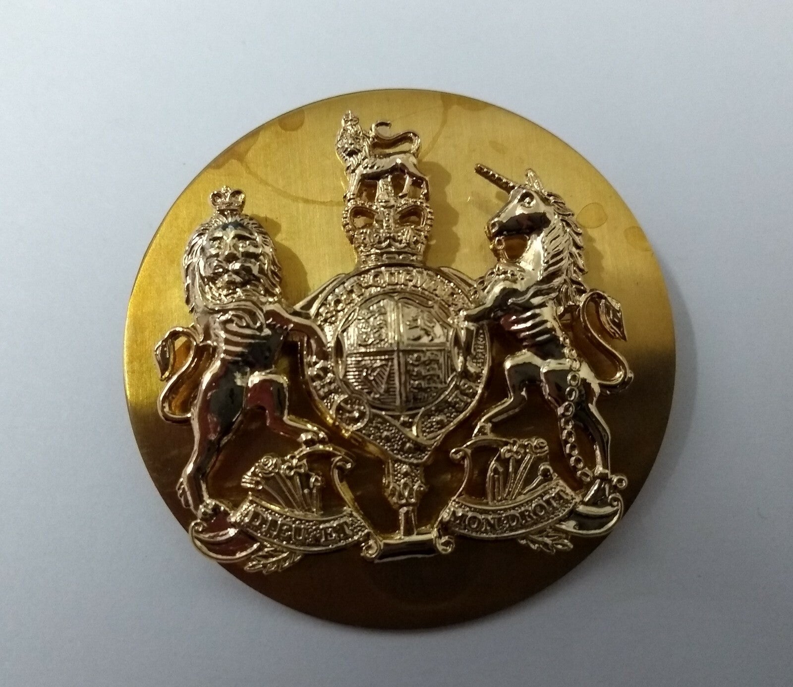 Genuine British Royal Marines RM Issue Coat of Arms WO1 Wrist Strap Badge - NEW