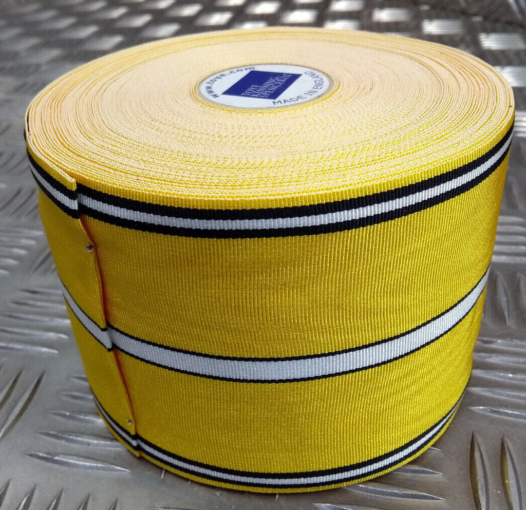 Vintage 9cm Wide Striped Grosgrain Ribbon Made by Toye, Kenning & Spencer