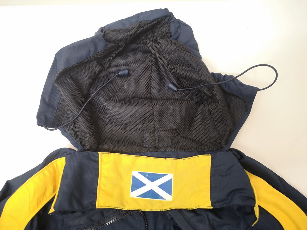 Scotland's Cavalry Blue Yellow Hooded Raincoat/Jacket RSDG Insignia