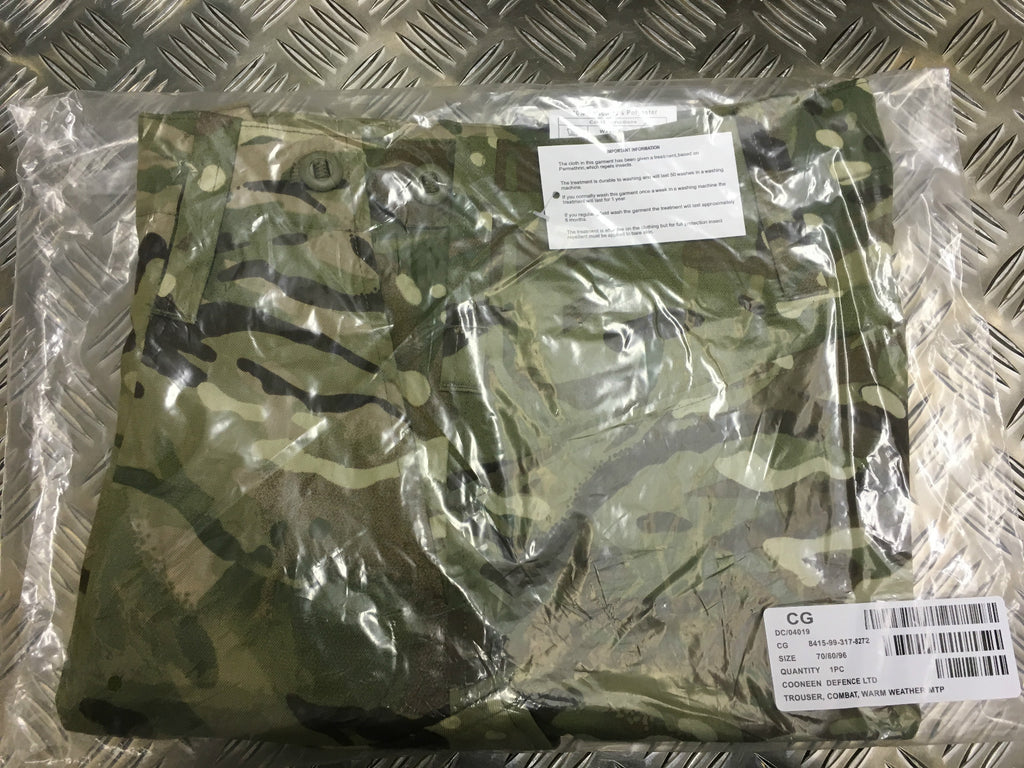 British Army MTP Combat Trousers Warm Weather Insect Treated Multi Camo - NEW