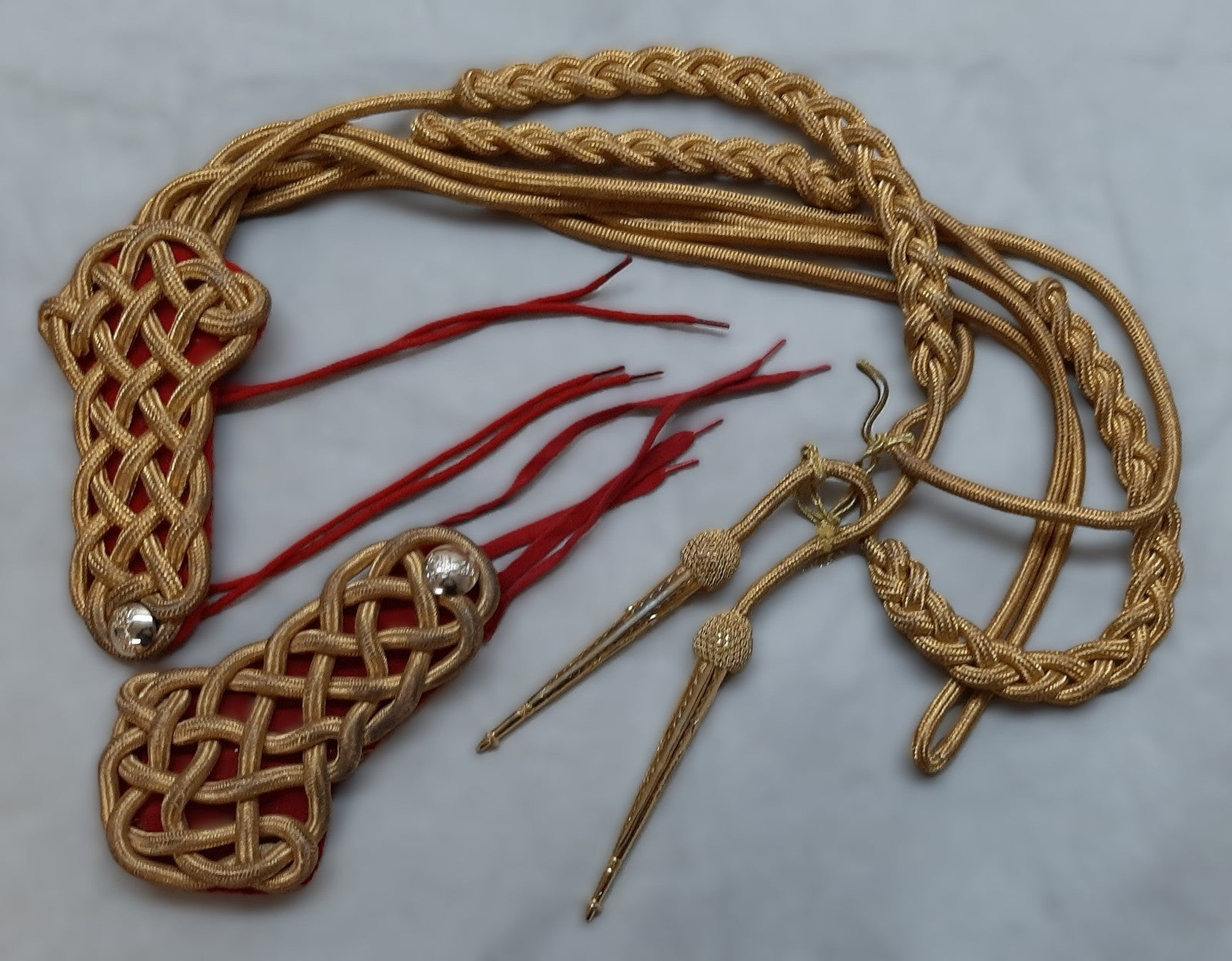 HCav Aiguillette L/G British Army The Life Guards Ceremonial Gold Cord & Boards