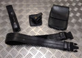 Black PWL Leather 4 piece Duty Belt and Pouches Set