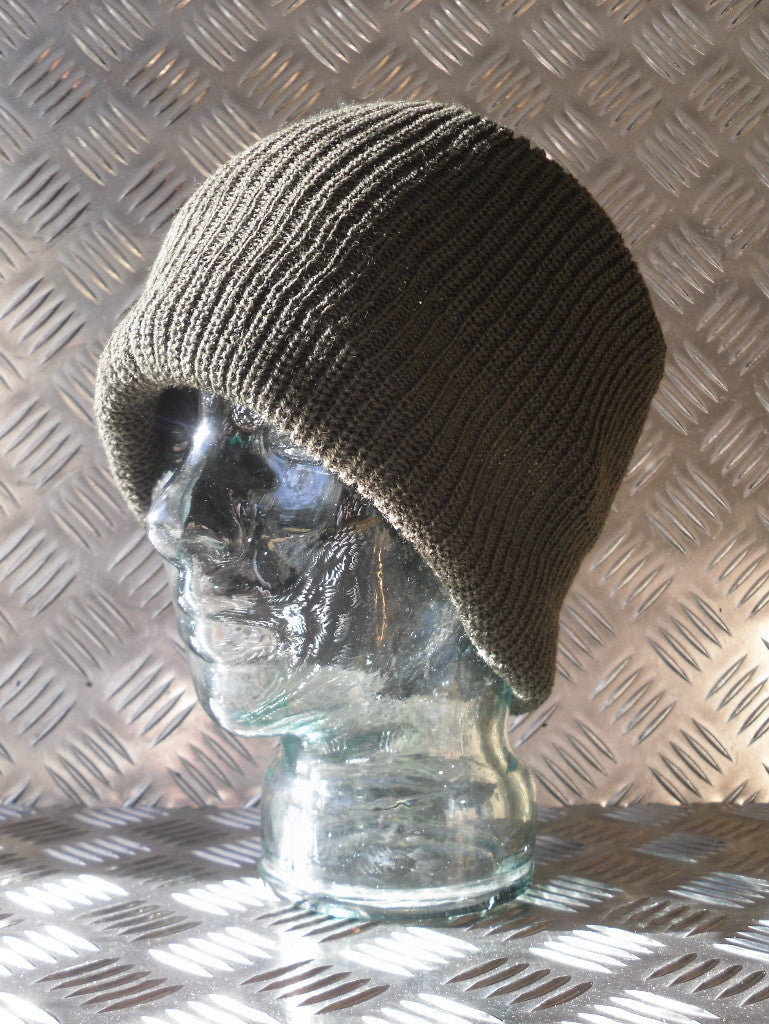 Army Green. One (1) Hole Balaclava / Beanie Hat - Very Warm - Brand New