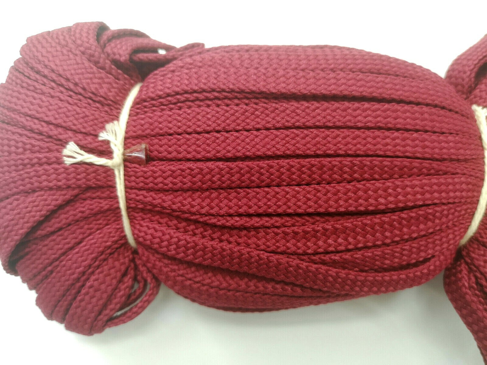 Brigadier / Staff Colonel Gorget Tabs Crimson Red Braided Cord 6mm Plait Design