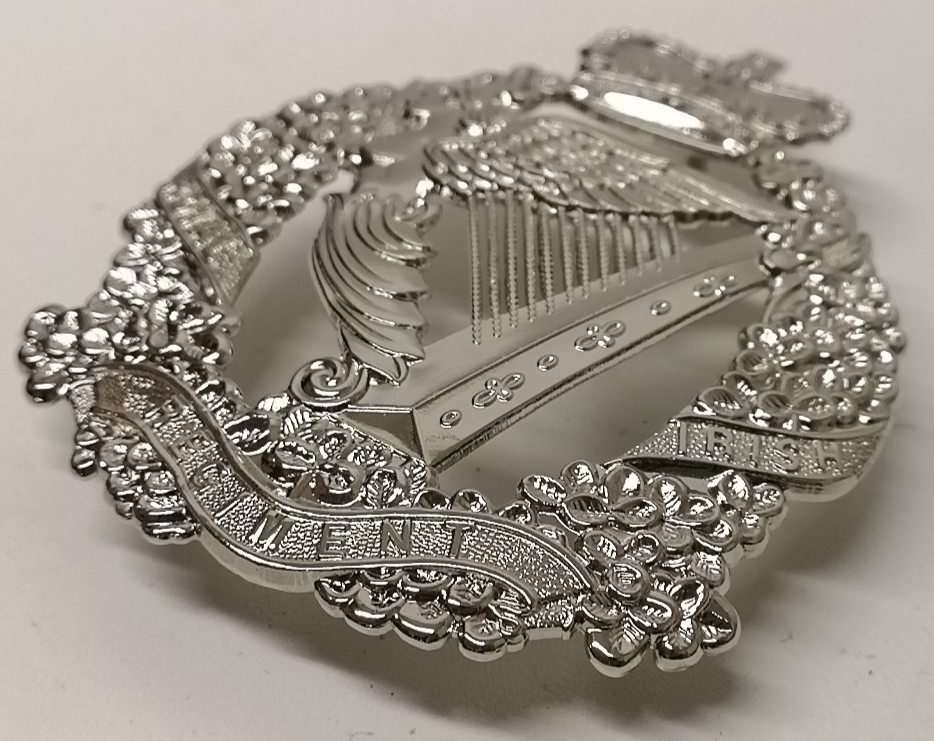 Royal Irish Regiment Officers' Queen's Crown Cross Belt Regimental Breast Badge