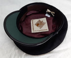 Army Cap No1 British Black Officers Oak Leaf Band By Montague Headwear 56cm