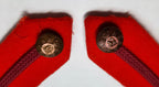 Army General Officer British Uniform Dress Gorgets PWRR Insignia Buttons