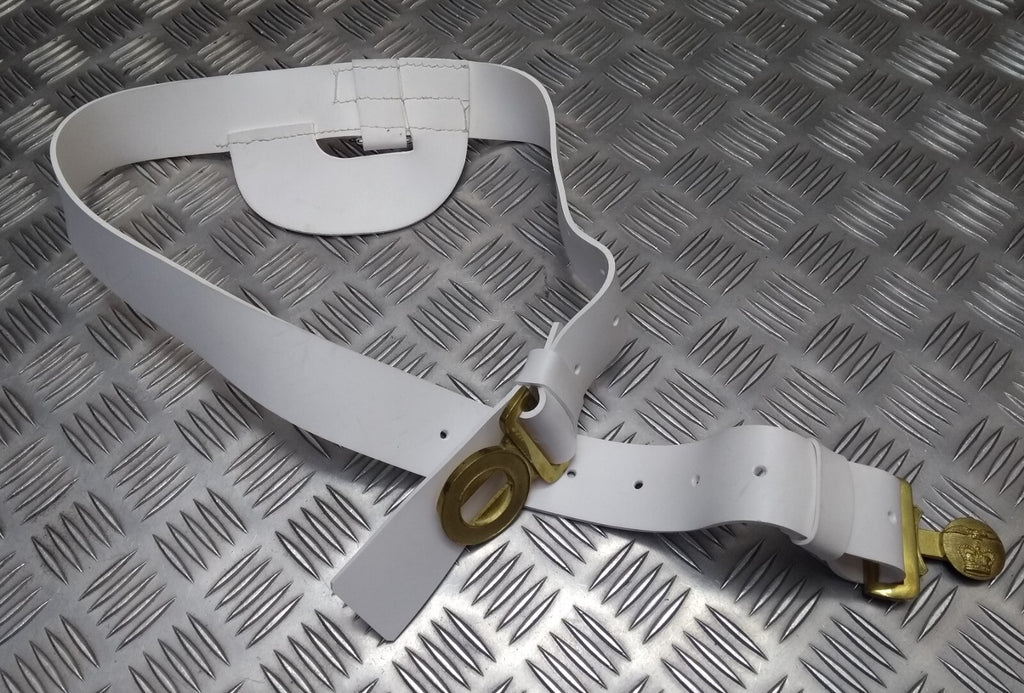 Vintage Air Belt White Pattern & Buckle Incomplete