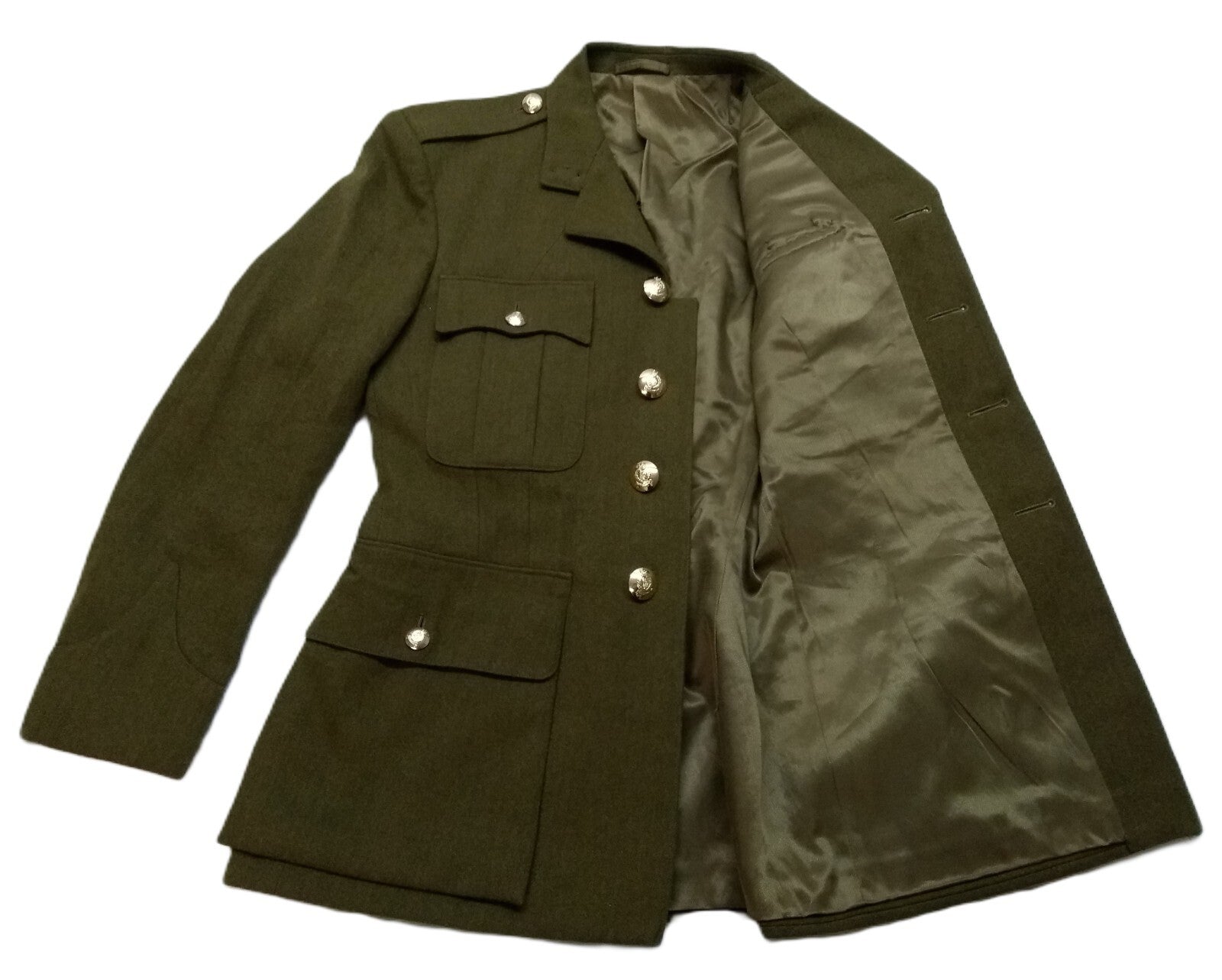British Army Vintage No2 Jacket Ofc Pattern AGC Buttons 70s/80s