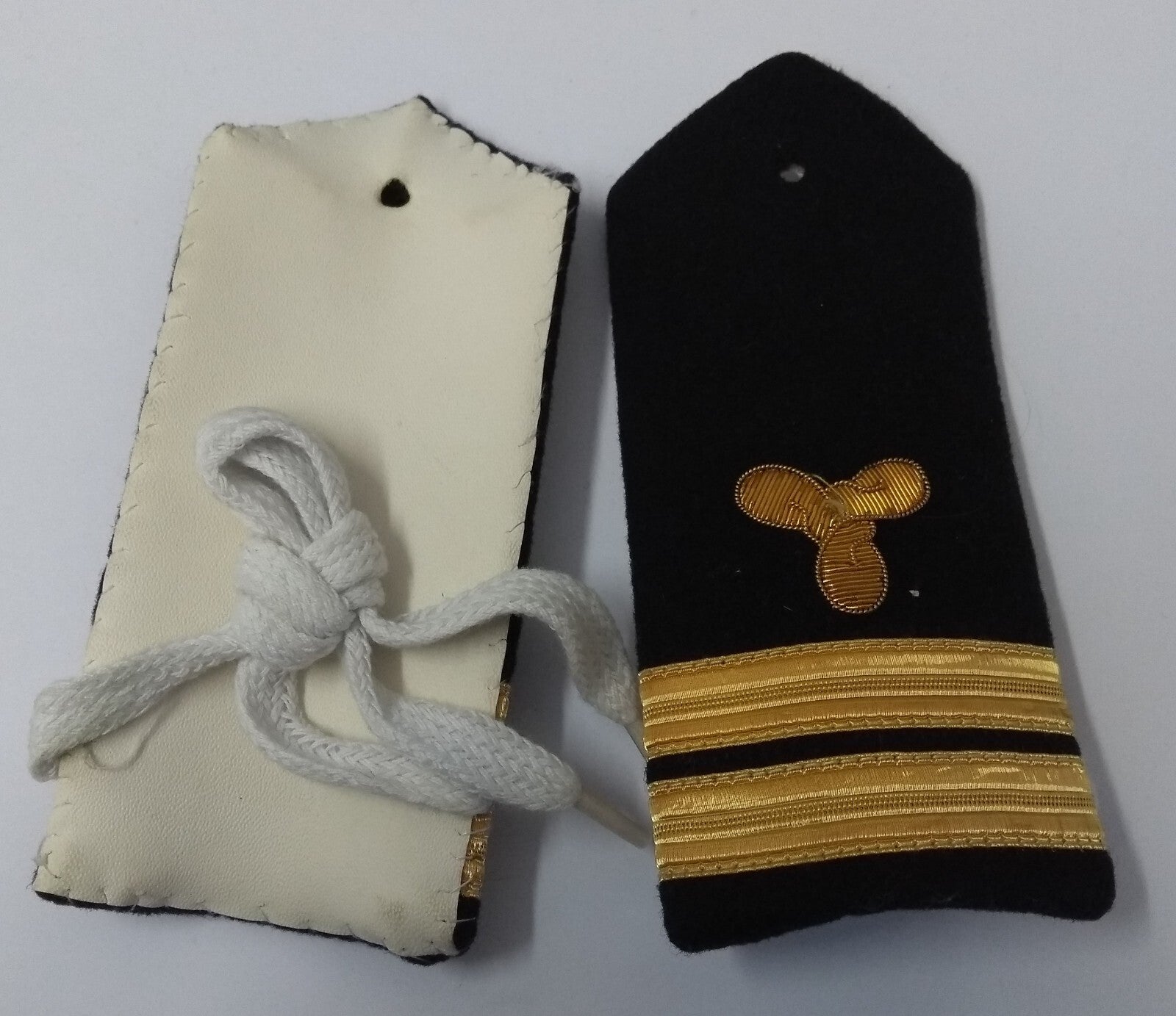 Naval Senior Officers No1 Uniform Shoulder Boards Epaulette Black & Gold Detail