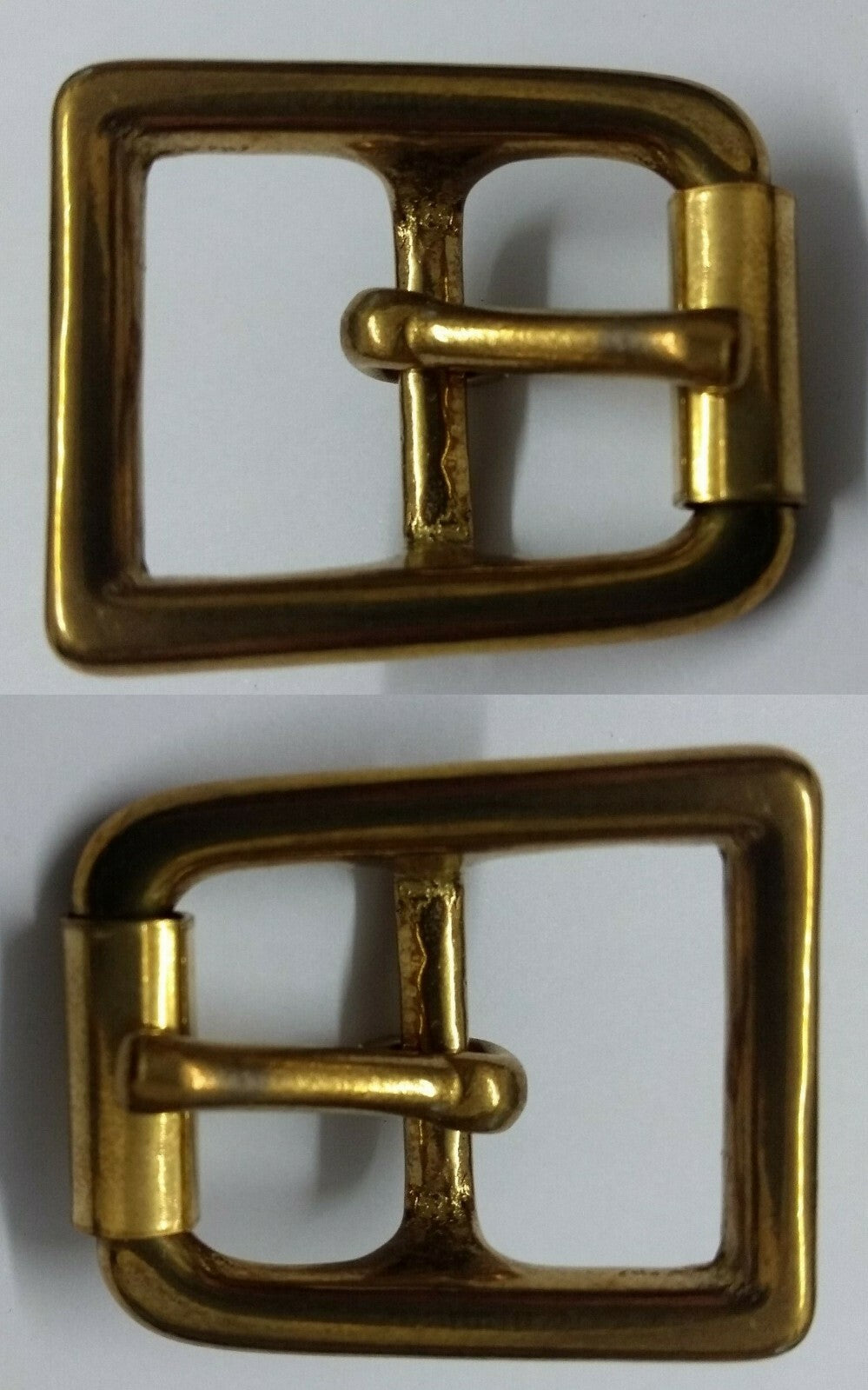 Genuine British Army Horse Guards & H Cav Brass 3/4" Bridle Roll Buckle x2 New