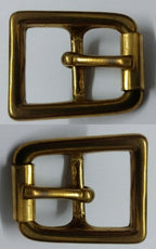 Genuine British Army Horse Guards & H Cav Brass 3/4" Bridle Roll Buckle x2 New