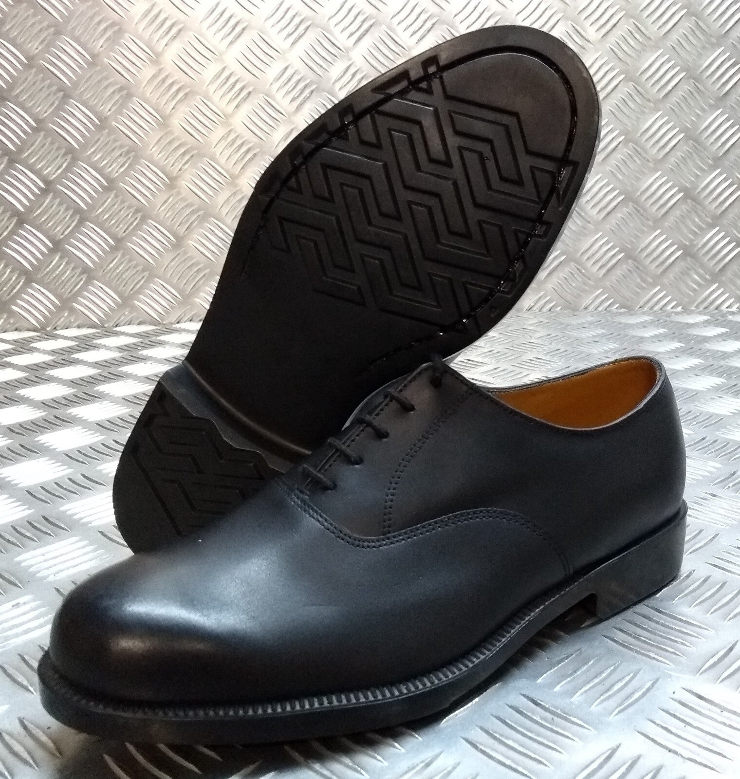 Army Service Shoes British Uniform Dress Old Pattern DMS Stitched Sole UK 7L