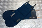 Vintage Swedish Navy Gaiters / Anklets Cotton Canvas / Leather Straps