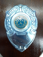 The Guide Association Wooden Shield Plaque with Metal Badge made in 1995
