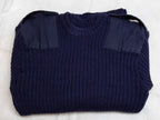 Navy Commando Jumper British Forces Ribbed Naval Blue Pullover No Insignia M
