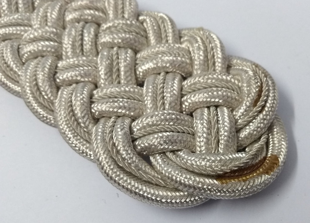 Shoulder Cords Senior Officer Silver Braid Cords No Attaching Straps Unfinished