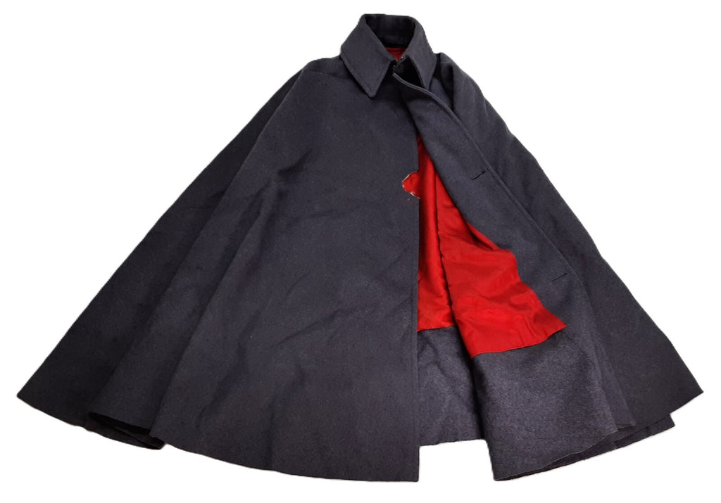 Vintage Officers Cape Red Lined British Army 1973 Pattern Foot Guards No Buttons