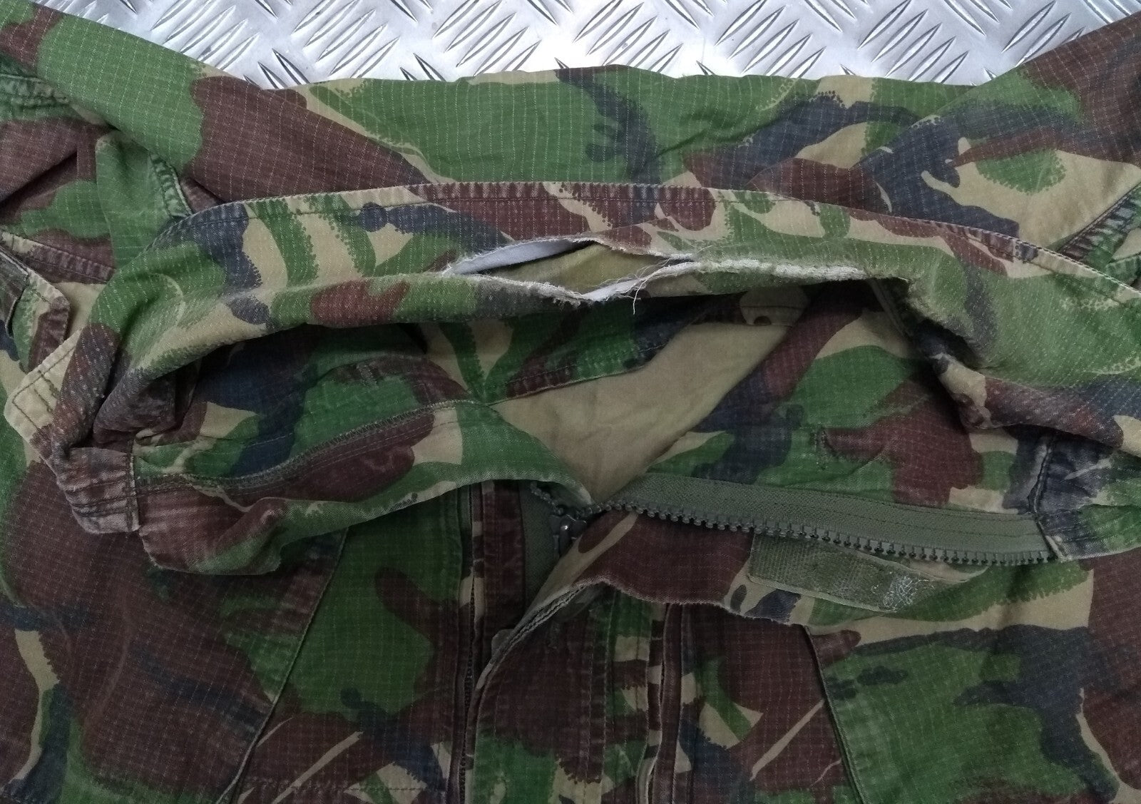Vintage Camo Jacket Genuine British Army Combat Soldier 95 Ripstop Faulty