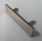 Genuine British Made Chrome Officer Rank Bar With Two Prong Fittings X1