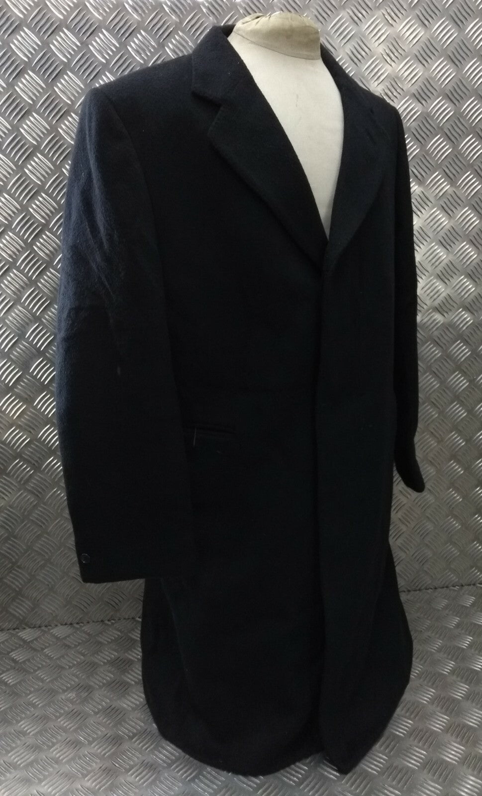 Wool Cashmere Coat Single Breasted Winter Overcoat Moss Bros Covent Garden