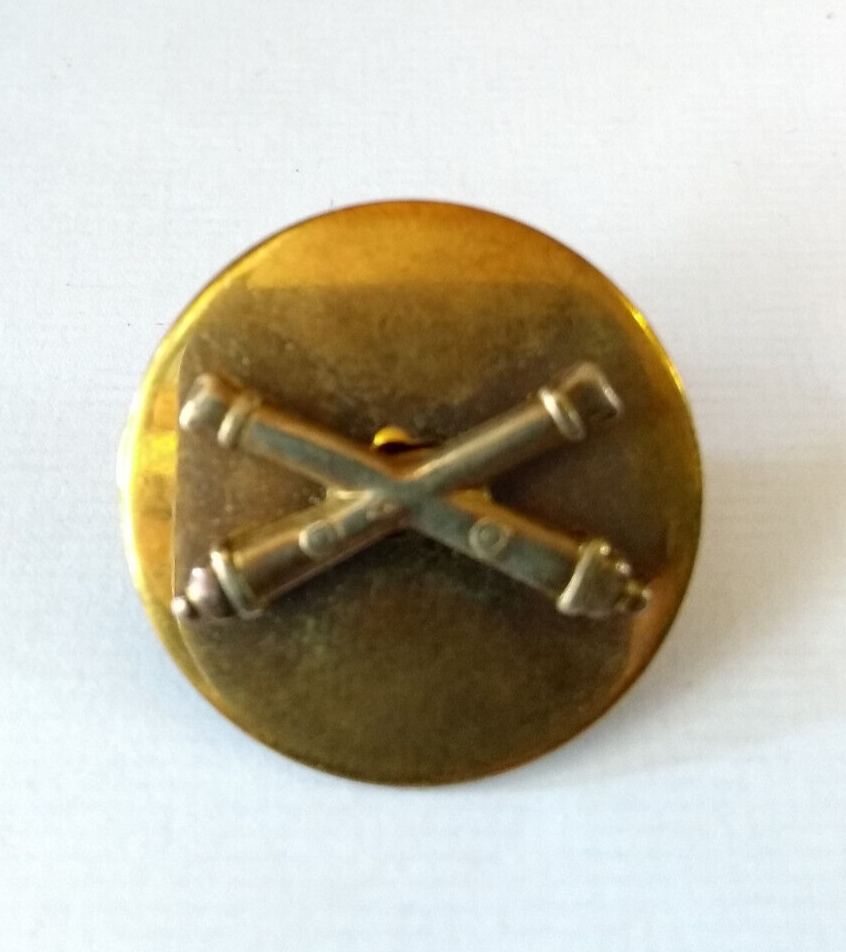 US Enlisted Man's Artillery Collar Dog / Flat / Snap pin backing