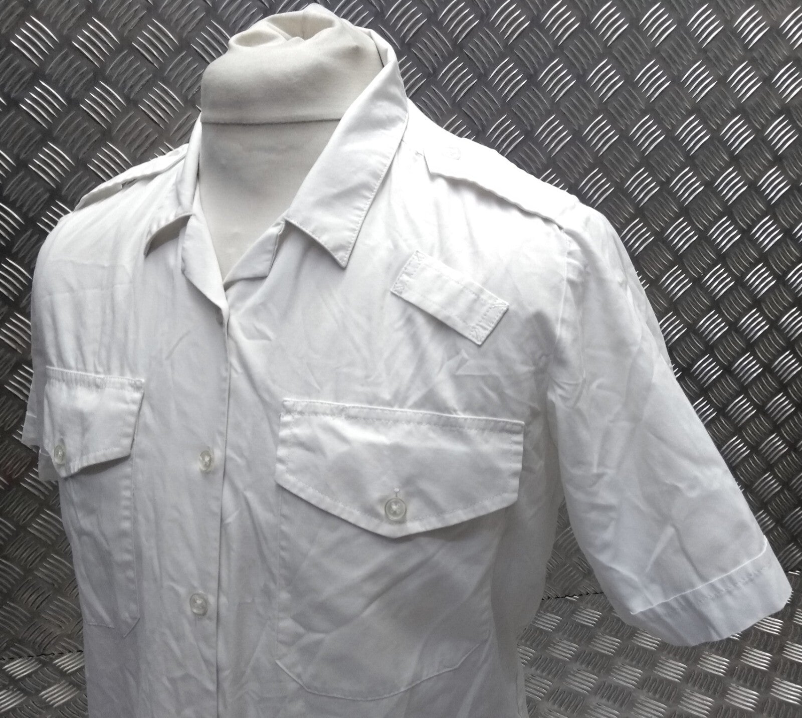 OPG White Shirt Short Sleeves British Security Style Womans Size 22