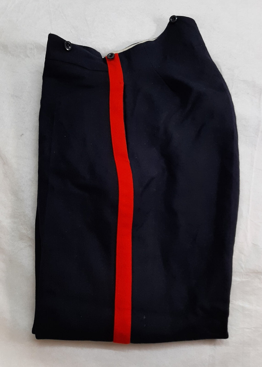No1 Dress Trousers British Army Blues Pattern RMAS With 1" Red Stripes W33"