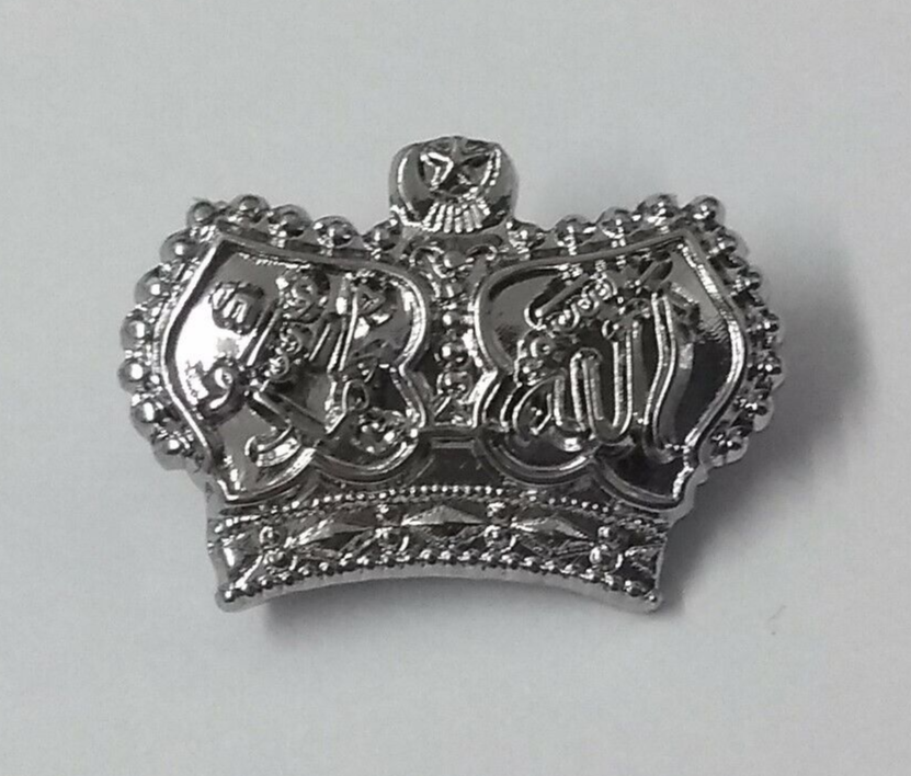 Royal Crown Issue Miniature Chrome Prong Back Obsolete Pattern- NEW