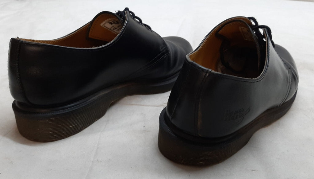 Dr. Martens Shoes Black Airwair Soles DM`s Industrial Full Grain Leather UK 8