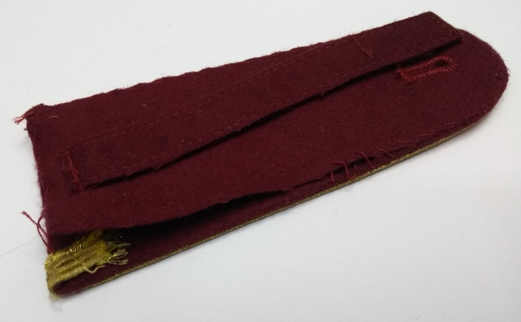 Senior Officer Shoulder Boards Abu Dhabi Obsolete Stock Maroon Melton Gold Braid