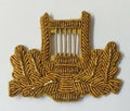 Genuine Vintage Issue Wire Braided Harp Lyre Mess Badge