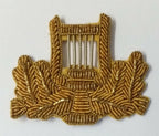 Genuine Vintage Issue Wire Braided Harp Lyre Mess Badge