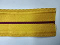 Gold & Dark Maroon Metallised Polyester Composite Lace 57mm Wide NEW
