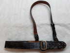 Sam Browne British Waist Belt & Cross Strap Size 3 32"-36"
